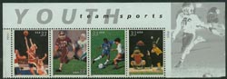U.S. #3402a Youth Team Sports Strip of 4 MNH
