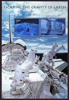 U.S.  #3411 Escaping the Gravity of Earth Souvenir Sheet