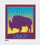 U.S. #3468 21c American Buffalo MNH