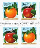 U.S. #3492a 34c Apple and Orange Pair MNH