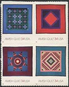 U.S. #3527a Amish Quilts Block of 4 MNH
