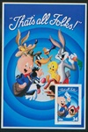 U.S. #3534c 'That's all Folks!, Pane of one MNH