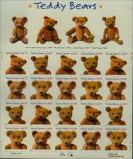 U.S.  #3656 Teddy Bears Pane of 20