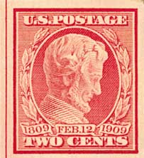 U.S. #368 Lincoln Centenary Imperf MNH