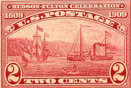 U.S. #373 Hudson-Fulton - Imperf MNH