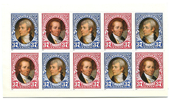 U.S. #3856b Lewis and Clark with Backing #2