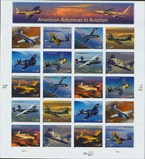 U.S.  #3925 Advances in Aviation Pane of 20