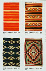 U.S. #3929a Rio Grande Blankets Block of 4 MNH