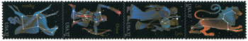 U.S. #3948a Constellations Strip of 4 MNH