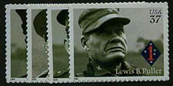 U.S. #3961-64 Distinguished Marines 4 Singles MNH