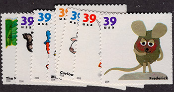 U.S. #3987-94 Children's Book Animals, 8 Singles MNH