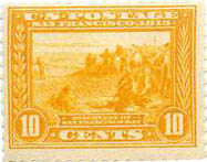 U.S. #400 10c San Francisco - Orange Yellow MNH