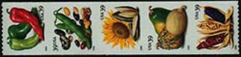 U.S. #4007a Crops of America, Coil of 5 MNH