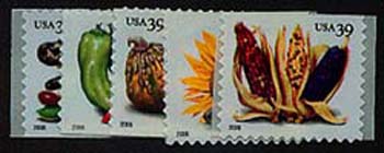 U.S. #4008-12 Crops of America, 5 Singles (from Booklet)