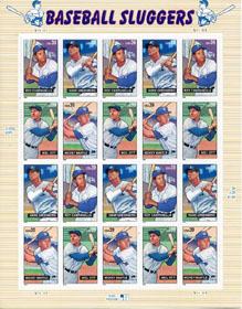 U.S. #4083 Baseball Sluggers Pane of 20