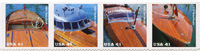 U.S. #4163a Vintage Mahogany Speedboats, Strip of 4 MNH