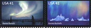 U.S. #4204a Auroras Polar Lights Setenant Pair - Horizontal