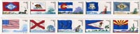 U.S.  #4282b Flags of Our Nation #1 (USA to Delaware), Coil Strip of 10