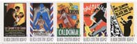 U.S. #4340a Vintage Black Cinema Strip of 5 MNH