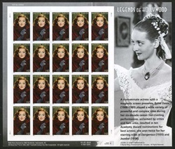 U.S.  #4350 Bette Davis, Pane of 20