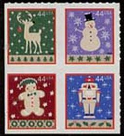 U.S. #4428a 44c Winter Holidays 2009 Block of 4