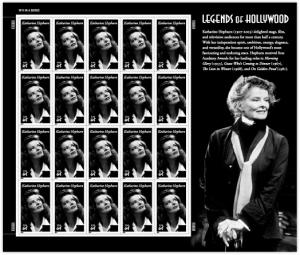 U.S.  #4461 Katharine Hepburn, Pane of 20