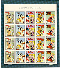 U.S. #4471 Sunday Funnies Pane of 20
