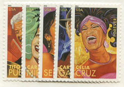 U.S. #4497-4501 Latin Music Legends, 5 Singles