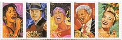 U.S. #4501a Latin Music Legends - Strip of 5