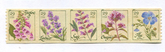 U.S. #4517a Herbs (from coil) - Strip of 5