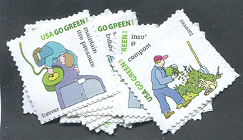 U.S. #4524a-p Go Green, 16 Singles