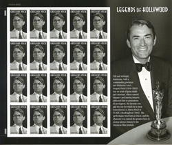 U.S. #4526 Gregory Peck, Pane of 20