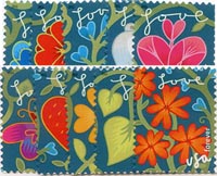 U.S. #4531-40 Love Issue, 10 Singles