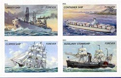 U.S. #4551a Merchant Marine Setenant Block of 4