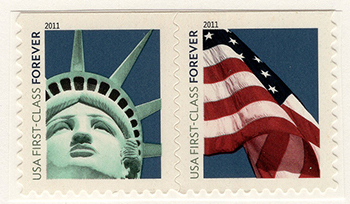 U.S. #4562a Lady Liberty Pair SSP