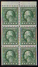 U.S. #462a Washington Booklet Pane
