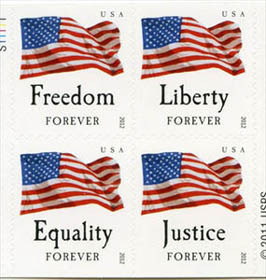 U.S. #4676a Four Flags, Block of 4