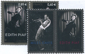 U.S. #4692-93 Miles Davis & Edith Piaf-Joint Issues