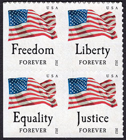 U.S. #4709a Four Flags, Block of 4