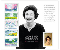 U.S. #4716 Lady Bird Johnson Souvenir Sheet