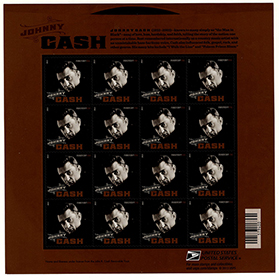 U.S. #4789 Johnny Cash, Pane of 16