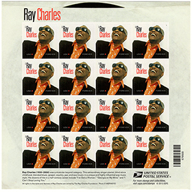 U.S. #4807 Ray Charles, Pane of 16