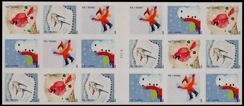U.S. #4944b Winter Fun ATM Booklet of 18