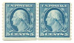 U.S. #496 Washington Pair MNH