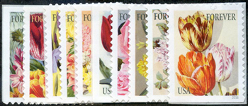 U.S. #5042-51 Botanical Art, 10 Singles