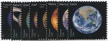 U.S. #5069-76 View of Our Planets, 8 Singles
