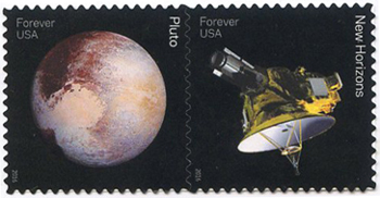 U.S. #5078a Pluto Explored, Setenant Pair