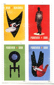 U.S. #5135a Star Trek Block of 4