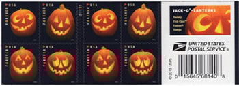 U.S. #5140b Jack-O-Lanterns Booklet of 20
