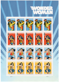 U.S #5152 Wonder Woman, Pane of 20